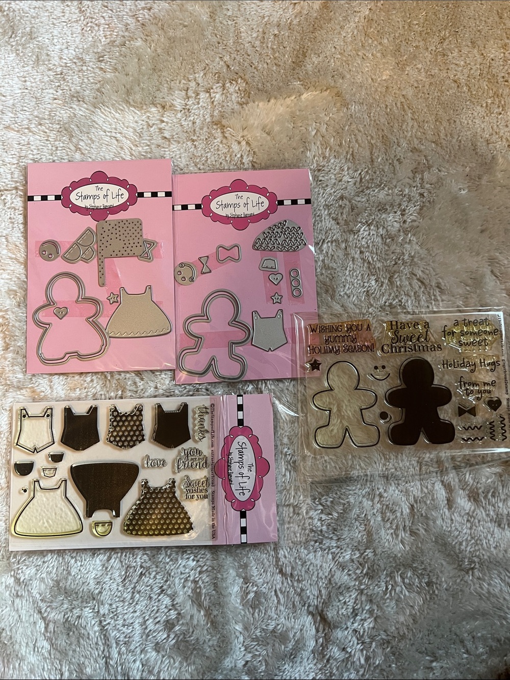 The Stamps of Life Gingerbread Boy and Girl Stamp and Die Set